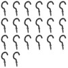 Aoktorkit 20Pcs Screw Hooks 1-1/4 Inch Ceiling Hooks Carbon Steel
