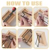 FCKLVMC 6 Pcs 3 Size Adjustable Picture Frame Stand, Stainless