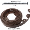 40 Ft Landscape Edging Kit, Brown Garden Edging Border with