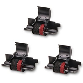 3 Pack Compatible Calculator Ink Ribbon for IR-40T,IR40T,CP13,MP-12D,PR42 - Replacement for Sharp EL-1750V,EL-1801V,Casio HR-100TM,HR-170RC,Canon P23-