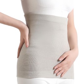 MEGYAD Body Warmer Back Warmer: Kidney Warmer Women Men Heat Belt Back Elasticity Back Belt Back Warmer Back Support Belt Kidney Belt for Herniated Disc Back Pain (Size L), skin-coloured