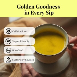 75 Natural Turmeric Tea Bags, Turmeric Black Pepper Tea Blend, Te De Curcuma, Pure Tumeric Tea blend, Caffeine Free Herbal Tea, Non-Gmo. 5oz. by Akshit