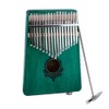 17-Key Kalimba Portable Thumb Piano Mahogany Wooden Body with Build