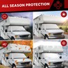 BOYISEN RV Windshield Sunshade Cover, RV Front Window Cover Compatible