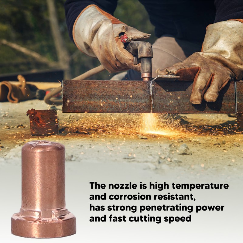 110 Pcs Plasma Torch Accessory Set Porcelain Nozzle Cups Extended