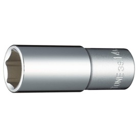 Tone Deep Socket (6 Angle) 3S-14L Drive Angle 0.3 inch (9.5 mm) (3/8 mm), Double Side Width 0.6 inches (14 mm)