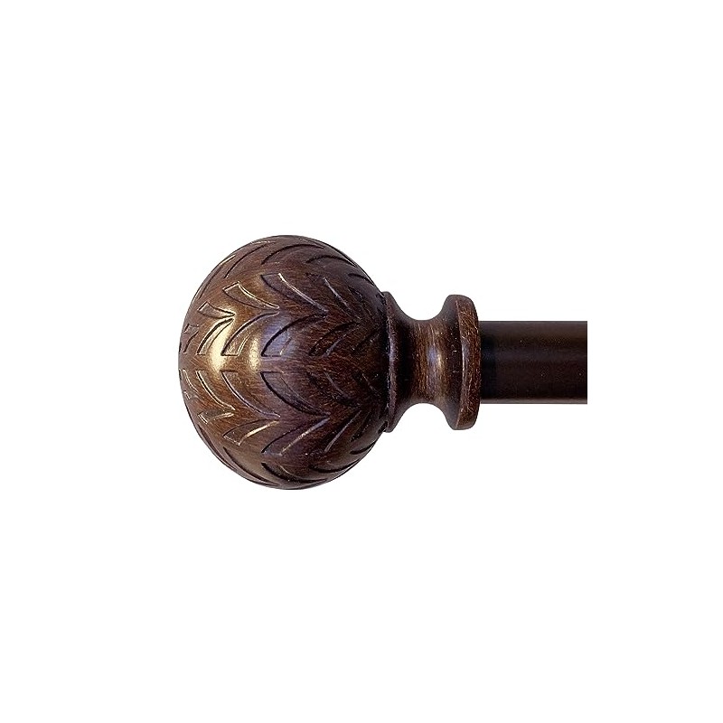 Hermosa 26-48 Inch Adjustable Curtain Rod Set, 5/8 Inch Diameter
