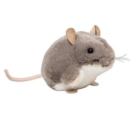 Teddy Hermann 92657 Mouse Grey 9 cm, Cuddly Toy, Plush Toy with Recycled Filling