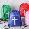 SilTriangle Jesus Loves You Drawstring Backpack Bulk Easter Church Gifts