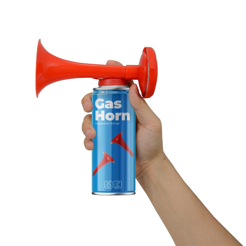 Simply Gas Trumpet Air Horn - Long Range for Emergency