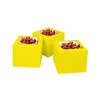 Bakepacker 36pcs 6x6x5 Inches Cake Boxes with Window 18-Packs Yellow