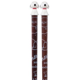 Skater AND45-A Snoopy Lacquer Chopsticks 8.3 inches (21 cm) with Mascot