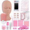 Lash Clusters Kit with Lash Mannequin Head & Eyelash Tweezers,