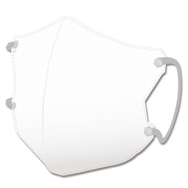 Advance SMArt CLL-02 3D Non-Woven Mask, Color Loops, White x Light Gray, Slightly Larger Size, Approx. 6.0 x 5.1 inches (15.3 x 12.9 cm), Pack of 30