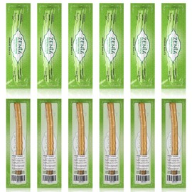 Zenia Sewak Natural Miswak Toothbrush - Vacuum Sealed Natural Flavor Traditional Peelu Toothbrush Stick - for Healthy Gums, Teeth, and Fresher Breath (Pack of 12)