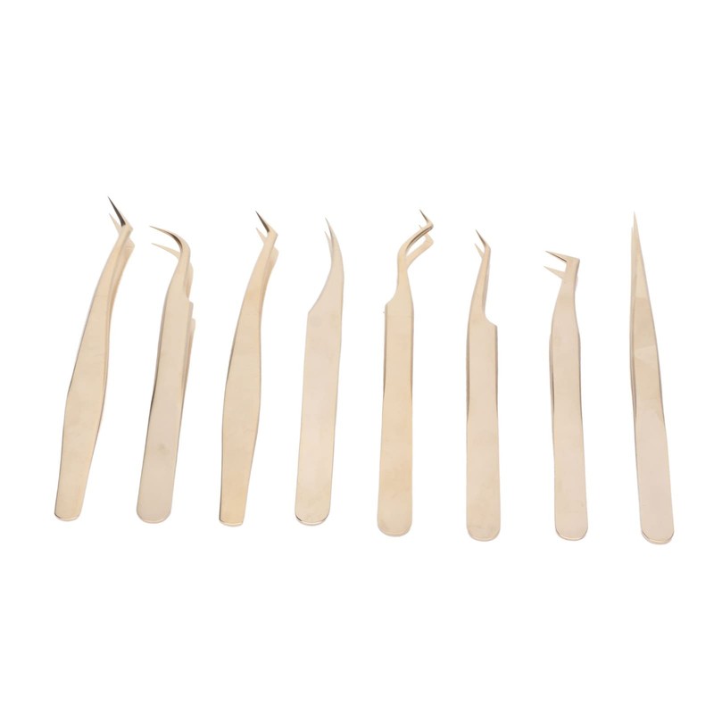 Pinzas para Pestañas, Juego de Pinzas para Extensión de Pestañas