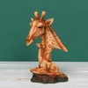 Naturecraft Wood Effect Giraffe Head and Baby Ornament