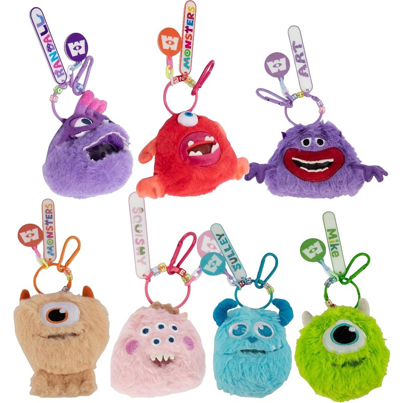 Plush Blind Case Pendant, Random Keychain, Cute Plush Character Fir
