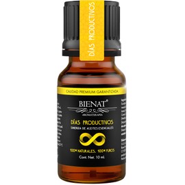 Bienat Aromaterapia Mezcla de Aceites Esenciales Dias Productivos (Nuez moscada, Menta y Eucalipto) 10mL