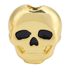 6pcs Tuning Peg Buttons Guitar Tuners Machine Head Skull Shape Tuning Key Button for Electric Guitar Replacement Parts (Golden)