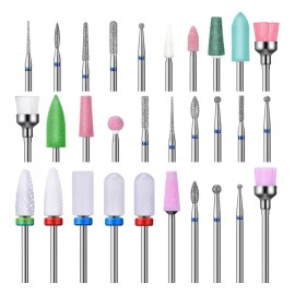 Nail Drill Juego De Fresas De Cerámica Para Manicura Profesional 30 Uds
