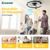 Ensenior 20'' Low Profile Ceiling Fans with Lights and Remote,