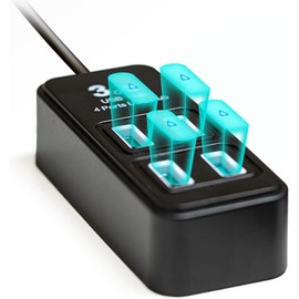 4-port USB Hub for VIVE Tracker USB dongles and Tracker