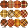 Whaline 24Pcs Fall Pattern Paper 30x30cm Autumn Buffalo Plaid Double-Sided