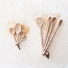 Creative Co-Op Carved Beech Wood Measuring Spoons, Natural, Set of