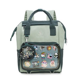 ZAROXOXS Kawaii Pin Collector Bag Ita Bag Pins Display Backpack JK with Inserts for Anime Cosplay Casual Daypacks