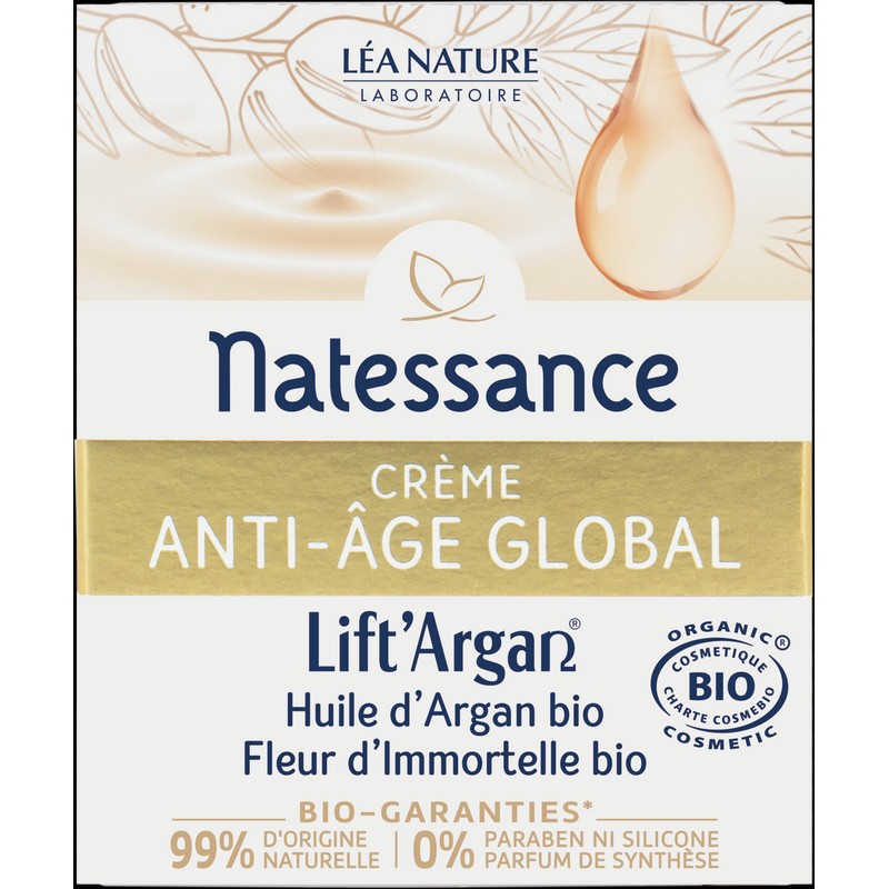 Natessance Lift'Argan Anti-Aging Cream, 50 ml