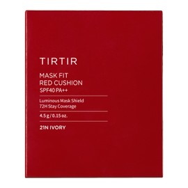 TIRTIR Mask Fit Mini Cushion, 3 Types, Red/All Cover/Mask Fit), 0.2 oz (4.5 g), Red 21N