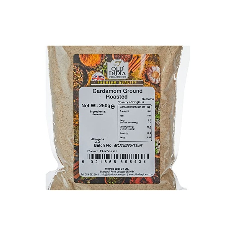 Old India Cardamom Ground Roasted 250g