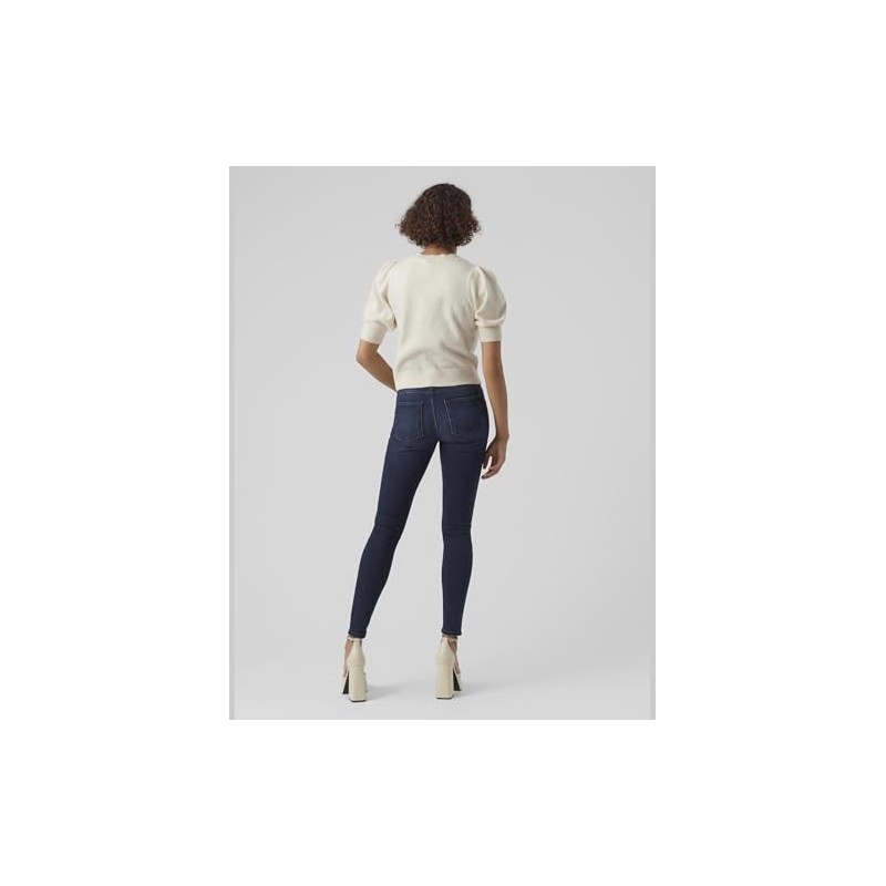 VERO MODA Women's Vmdoffy 2/4 O-Neck Pullover Ga Noos, Birch