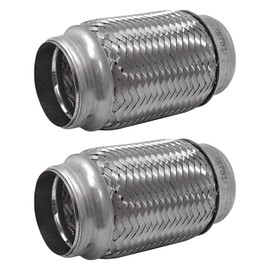 RP Remarkable Power, RK7516-2.5" x 6" Heavy Duty Stainless Steel Exhaust Flex Pipe, 2 Pack