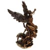 Archangel Michael Bronze Figurine Fights Evil
