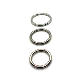 ‘O’ Rings welded polished Marine Grade A4 Stainless Steel 316. Pack of 2 Rings (4mm x 35mm id)