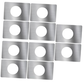 10 Pcs Door Lock Repair Board Door Hole Cover Plate Door Covers Door Reinforcement Door Knob Plate Door Plates Door Hole Filler Plate Deadbolt Installation Kit Door Kick Plate