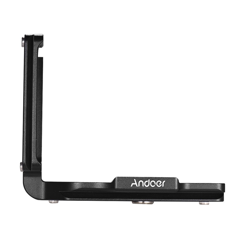 Andoer L Shape QR Quick Release Plate Camera Bracket Aluminum