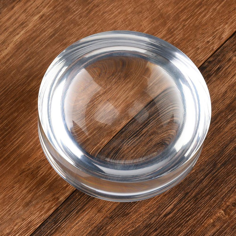 Dome Magnifier, 6X Magnifier Dome Optical Acrylic Magnifying Glass Paperweight