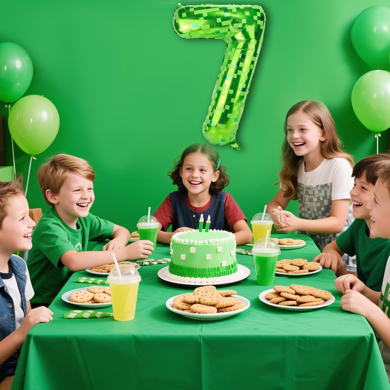 数字 バルーン グリーン 40インチ 数字7 風船 誕生日 飾り付け ナンバーバルーン ハッピーバースデー