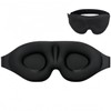 Black Sleep Eye Mask, 100% Light Blocking Blindfold, Zero Pressure,