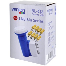 Venton Quattro LNB LNC 0.1 dB, from 4-way satellite subscriber direct connections only with multiswitch switch, satellite system, digital full ultra HD TV 3D 4K UHD, weather protection and accessory