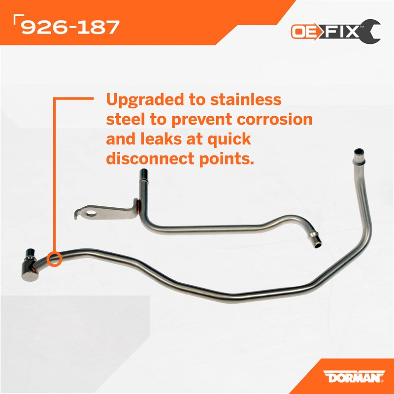 Dorman 926-187 Driver Side Turbo Coolant Line Kit Compatible with