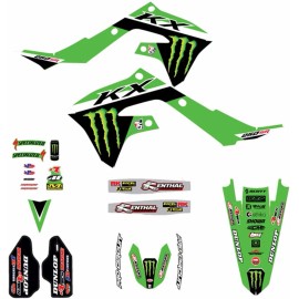 Throttle Syndicate 2023 Pro Circuit Monster Kawasaki Graphic Kit-KX 250F-21-24