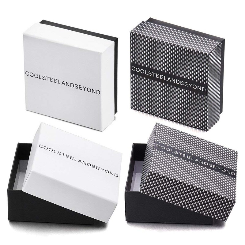 COOLSTEELANDBEYOND Men Women Steel Twisted Cable Cuff Bangle Bracelet with