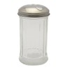 Winco Sugar Pourers with Flap Tops, 12-Ounce, Clear, Stainless Steel