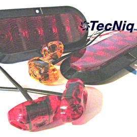 TecNiq Submersible LED Trailer Light KIT  Stop Turn Tail, Utility, RV, camper Surface