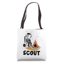 Astronaut Scout Camping Scouting Scouts Camper Tote Bag