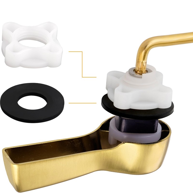 Hibbent 2 Pack Universal Front Mount Toilet Handle Tank Flush